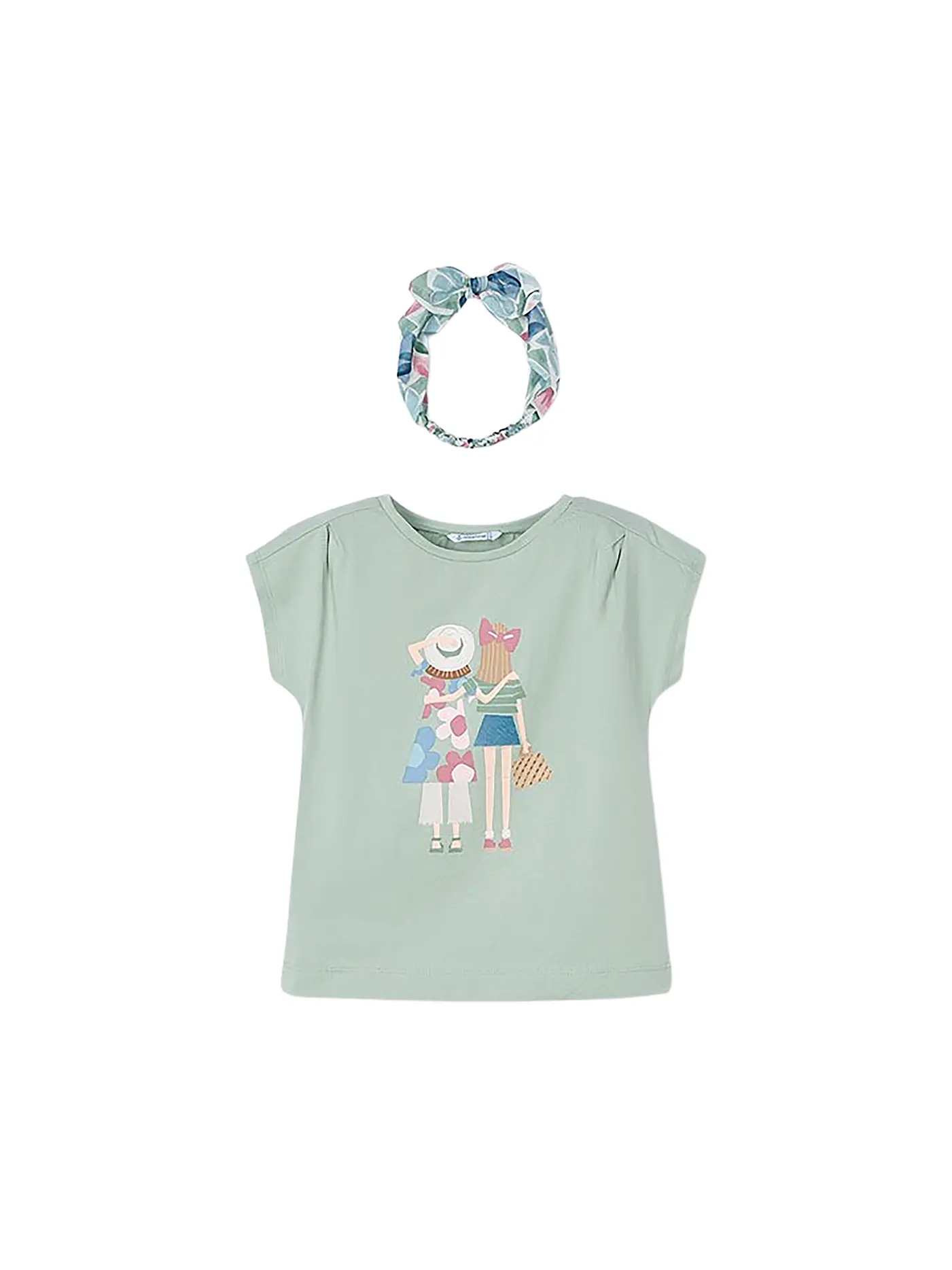 MAYORAL | Mädchen T-Shirt und Haarband | 